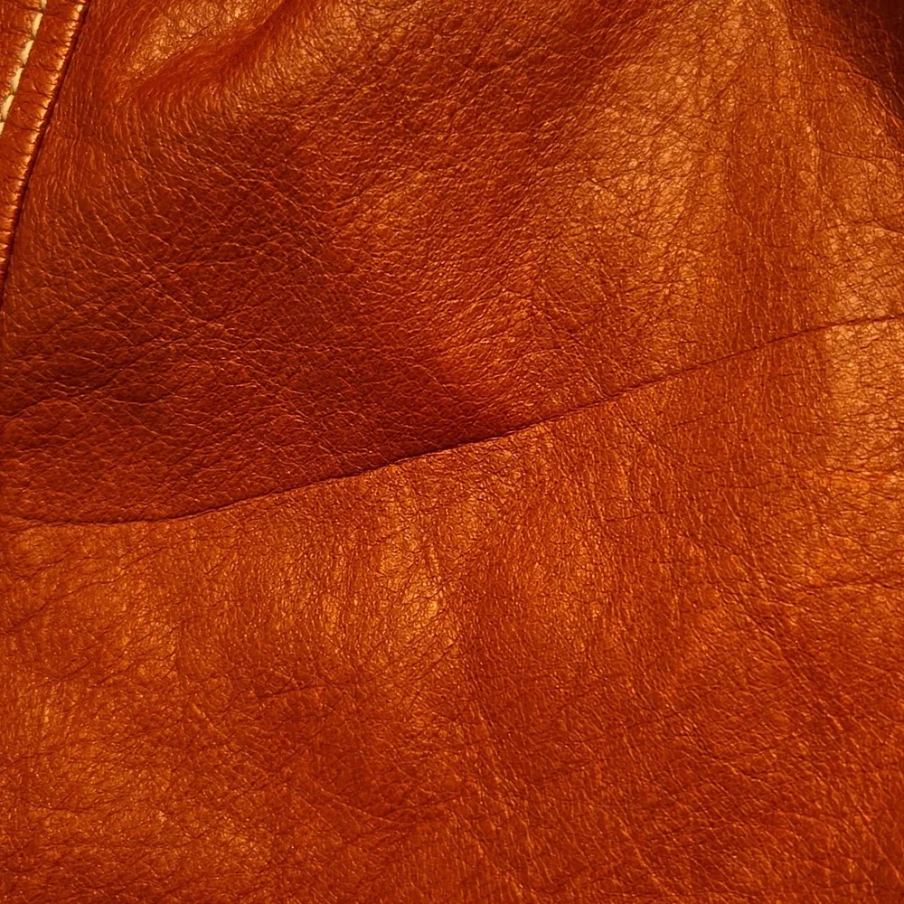 Wilsons Vintage Women's Rust Italian Leather Trenchcoat Sz XL - Picture 16 of 16
